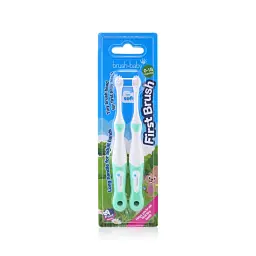 Зубна щітка від 0 до 18 місяців First Brush (2 шт) - Teal, Brush-baby