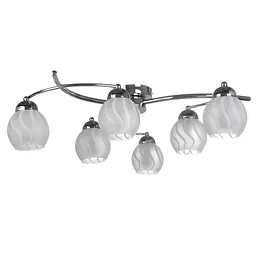 Люстра стельова Brille класична E14 40W CH (LK-270C/6)