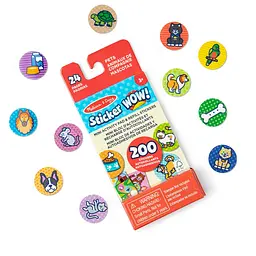 Набір з мініблокнота та запасних наліпок для штампа Melissa & Doug Sticker WOW Улюбленці (SM93208/6075135) - мініатюра 2