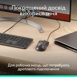 Мишка Logitech Signature M520 for Business USB-C Graphite (910-007511) - мініатюра 2