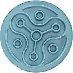 Килимок Trixie для повільного годування собак, термопластична гума, d-28 см (блакитний) - мініатюра 3