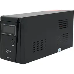 ДБЖ з правильною синусоїдою Ritar RTSW-600ND12 LCD, 12В, під зовнішній АКБ, Q4 (320x132x210) 4,2 кг (236x85x130)