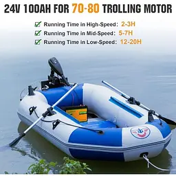 Акумулятор Eco-Worthy LiFePO4 з вбудованим BMS 5000+ циклів 24V 100 Ah (US-L13070402010-1) - мініатюра 4