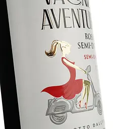 Вино Vacanze Aventura Rosso Semi Sweet червоне напівсолодке 0.75 л 13% - мініатюра 3