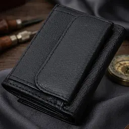 Невелике жіноче портмоне з монетницею з натуральної шкіри ST Leather 22730 чорне - мініатюра 4