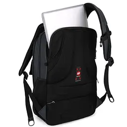Рюкзак міський офисний Tigernu T-B3220 17л з USB для ноутбука 15.6" Black (17057) - мініатюра 6