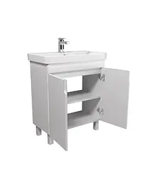 Тумба Мойдодир Simple White 70-U умивальник River 70 Білий універсальна Білий - мініатюра 2