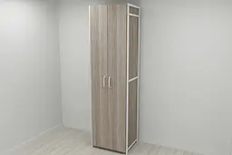 Шафа Гардероб Уні секція 6 серії Конект Ferrum-decor 220x60x50см Білий метал ДСП Дуб Сонома Трюфель 16 мм (FRD-104582) - мініатюра 5