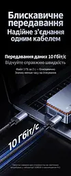 Кабель UGREEN L701 USB-C - USB-C USB 3.2 Gen 2 PD 240 Вт 2 м космічний сірий (95619) - мініатюра 4