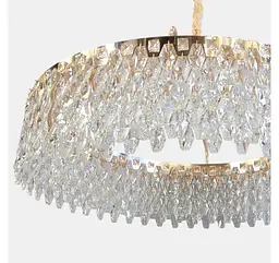 Велика золота кришталева LED люстра 582-800GD Artlight діаметром 80 см - мініатюра 5