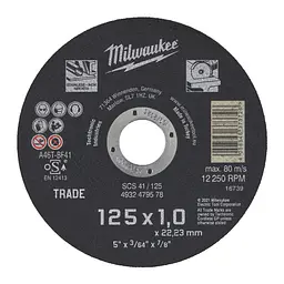 Диск відрізний для металу MILWAUKEE Trade, SCS 41/230x1,9, діаметр 230мм - мініатюра 2
