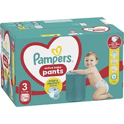 Уцінка. Підгузки-трусики Pampers Active Baby Pants 3 (6-11 кг) 128 шт. - мініатюра 2