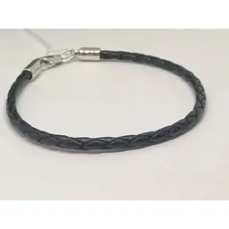 Браслет зі шкіри Tango з срібними вставками. 910064С 19 - мініатюра 2