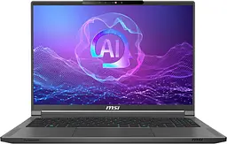 MSI Ноутбук Creator A16 AI+ A3XVGG 16 UHD, Ryzen AI 9 HX 370, 32GB, F2TB, NVD4070-8, W11P, серый