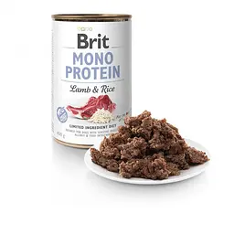 Вологий корм для собак Brit Mono Protein Lamb & Rice 0,4 кг (ягня та рис) - мініатюра 2