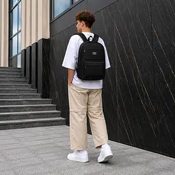 Рюкзак для ручної поклажі Backpack 20л чорний (801-1-XS-Black) - мініатюра 6
