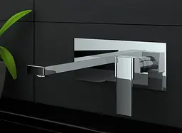 Змішувач для умивальника Kohlman Excelent 01 хром + BOX прихованого монтажу QW188H Хром - мініатюра 3