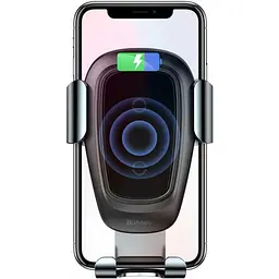 Автомобільний тримач холдер із БЗУ Baseus Wireless Charger Explore Gravity Car Mount WXYL-K01 Black - мініатюра 7