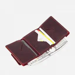 Шкіряне жіноче портмоне GRANDE PELLE 8х10х1 см acs0027537 - мініатюра 5