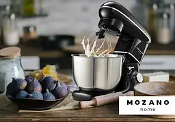 Кухонний комбайн Mozano професійний тістоміс Kitchen Machine 2300 Вт чаша 6,2 л Black Кулінарна книга в подарунок - мініатюра 6