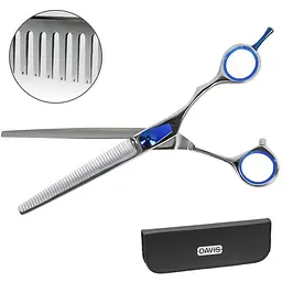 Філірувальні ножиці для стрижки собак Davis Extreme Edge BLUE Thinning (S.EB7THI)