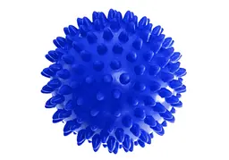 Масажний м'ячик EasyFit PVC 7.5 см м'який (надувний) синій (EF-1058-BL)