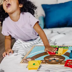 Розвиваюча іграшка Melissa & Doug Дерев’яна дошка з застібками (SM93464/6075184) - мініатюра 5