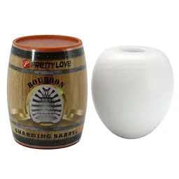 Мастурбатор яйце Pretty Love Bourbon Charming Barrel білий - мініатюра 8