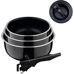 Набір ковшів зі знімною ручкою Bergner Click & Cook 4 предмета (BG-31608-BK) - мініатюра 2