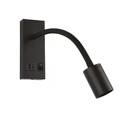 Світильник настінний Violux SNAKE USB+Type-C 5W 4200K 250Lm IP20 чорний ( 552101 ) - мініатюра 3