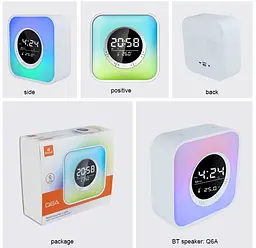 Портативная колонка, часы, будильник Kisonli Q6A Bluetooth 3600mAh 5Вт - мініатюра 6