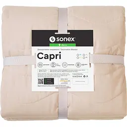 Декоративне покривало Sonex Capri 220х240 см жовте з білим (SO102404) - мініатюра 10