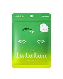 LULULUN Face Mask Kyushu Kabosu зволожуюча маска з екстрактом кабосу, 7 шт
