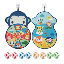 Дартс двосторонній Fisher Price з кульками на липучках (F0882) - мініатюра 3