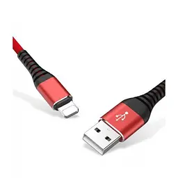 Кабель USB AM - Lightning, 1 м, Red, Extradigital (KBU1758)