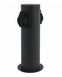 Стовпчик з розетками Goldlux 327956 Elektri IP44 Bk