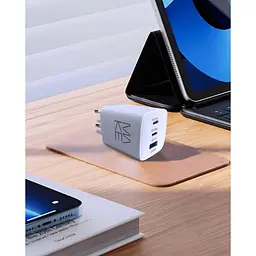 Зарядний пристрій Make 65 W 2 x PD + QC White - мініатюра 6