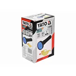 Ліхтар ультрафіолетовий з окулярами для перевірки банкнот YATO 100LED 6xAA 395 нм (YT-08582) - мініатюра 5