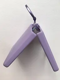 Оригінальний силіконовий чохол Silicone Cover with Ring Samsung Galaxy Flip4 Bora Purple (EF-PF721TVEGUA) - мініатюра 10