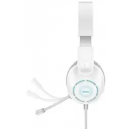Навушники Hoco Sue headphones gaming W108 RGB підсвічування білі 6931474799425 - мініатюра 3