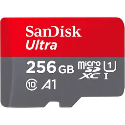 Карта пам'яті SanDisk microSDXC Ultra 256GB UHS-I U1 A1 + SD Adapter (SDSQUAC-256G-GN6MA) [100887]