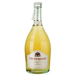 Уцінка. Вино ігристе De Stefani Prosecco Col Fondo Frizante Naturalmente біле брют 0.75 л 