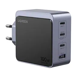 Зарядний пристрій Ugreen 4xUSB 100W (3xUSB-C+USB-A) Gan Nexode Fast Charger Grey X565 (35043) - мініатюра 7