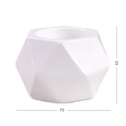 Свічник геометричний МВМ My Home SK-36 70х55 мм (SK-36 WHITE) - мініатюра 2
