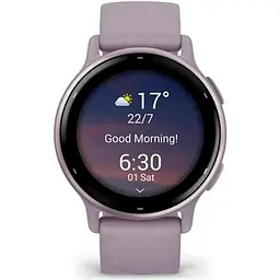 Смарт-годинник Garmin Vivoactive 5 Metallic Orchid Aluminum Bezel with Orchid Case and Silicone Band (010-02862-13) [111830] - мініатюра 5