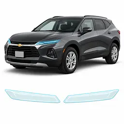 Антигравійна захисна бронеплівка за лекалами для Chevrolet Blazer III 2019-2022 - оптика (фари та ПТФ)