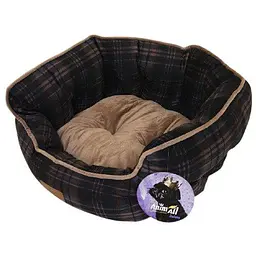 Лежанка AnimAll Rolyal Sof-2 S RED - COFFEE для собак та котів клітка 48×42×20 см