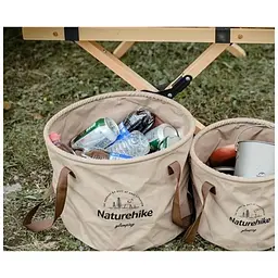 Відро складне Naturehike ПВХ NH20SJ040 20 л зелене (6927595764640) - мініатюра 4