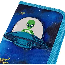 Пенал Yes UFO HP-04 твердий одинарний з двома клапанами синій (533594) - мініатюра 2