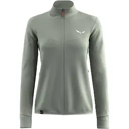 Флісова кофта Salewa Puez Waffle Hyb PL Jacket W M Сірий-Зелений (1054-013.012.1082)